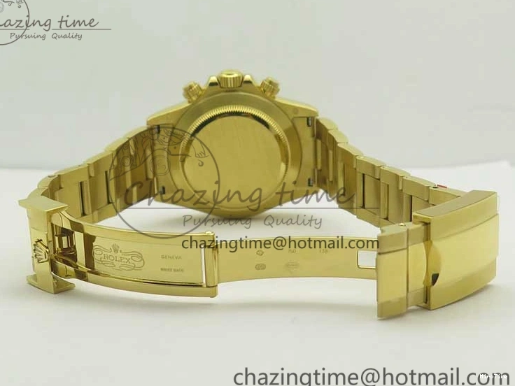 MiroTime 0307 Daytona 116589RBOW YG Rainbow Crystal BLF Best Edition Black Dial on YG Bracelet A ZeroBulk 3352